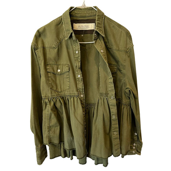 FREE PEOPLE Dylan Button-Up Babydoll Shirt (XS) - Picture 5 of 9